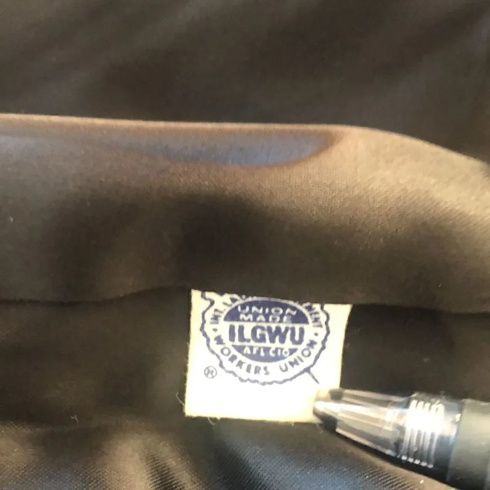 Vintage RANSOHOFFS black 100% baby Llama wool winter coat. Double breasted - Picture 10 of 17